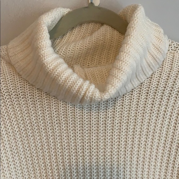 White Turtleneck Sweater Oversized - Picture 2 of 6